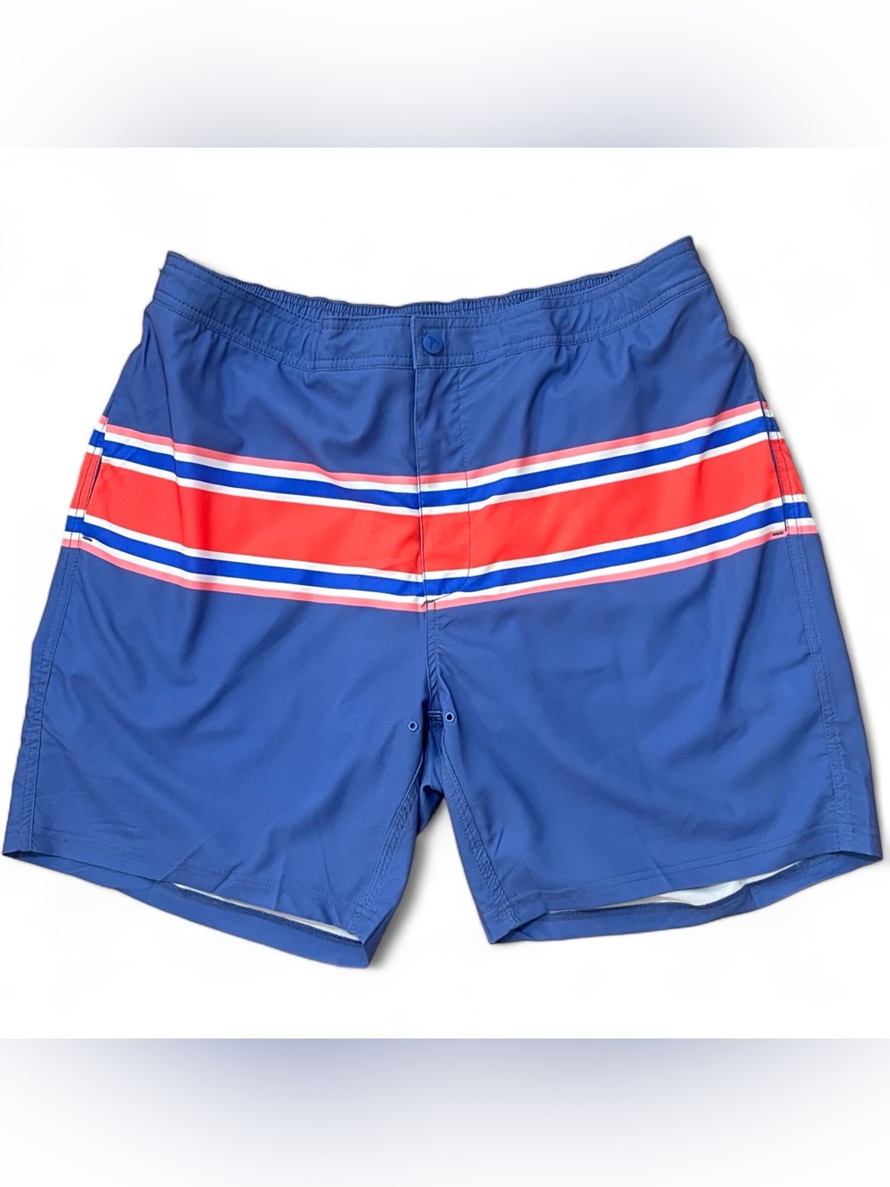 NWT GenTeal Pier Stripe Performance Swim Trunks Mens Size Large